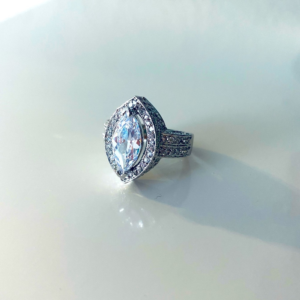 Marquis Cut Costume Ring